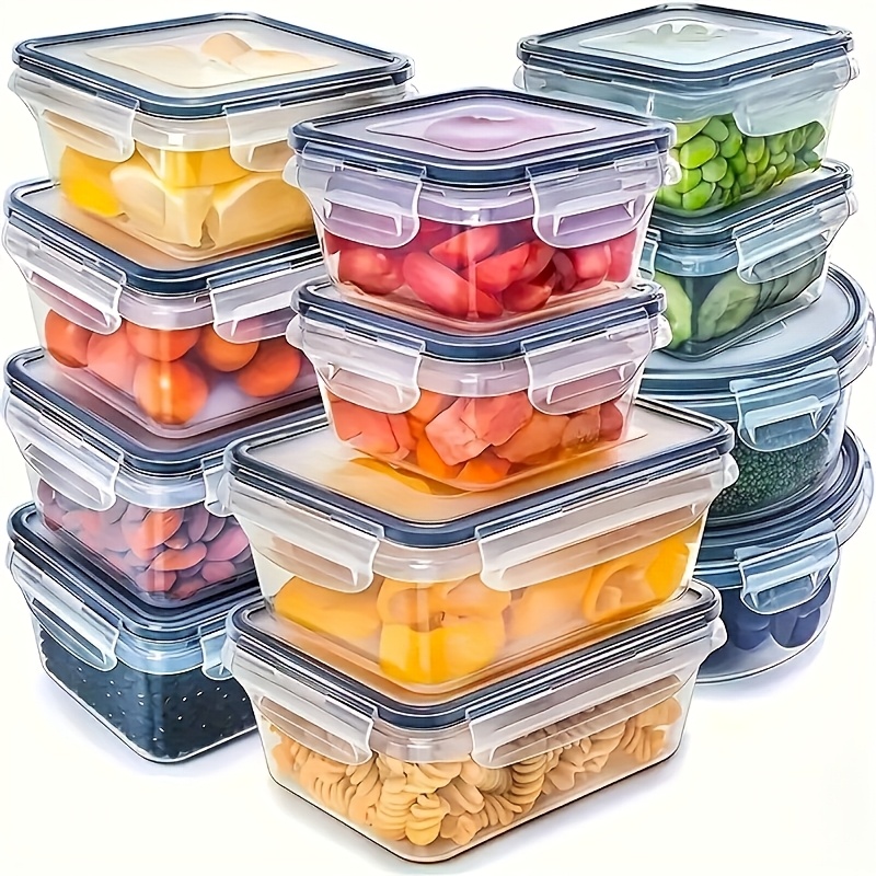 Camping Cooking Organizer - 8Pcs 용기 4개 뚜껑 4개 세트