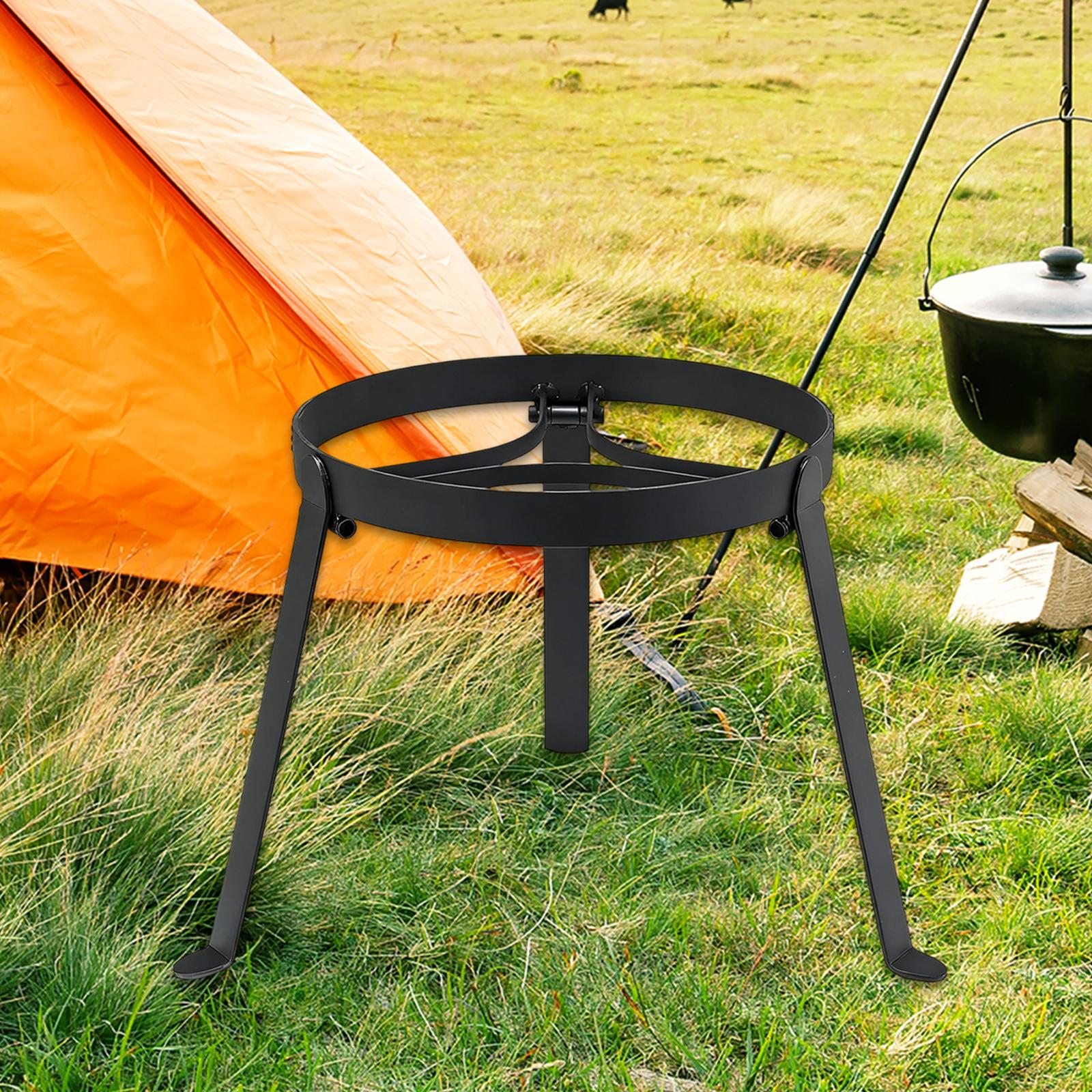 Camping Hiking Cooking - 접이식 캠프파이어 삼각대 철제 휴대용 그릴