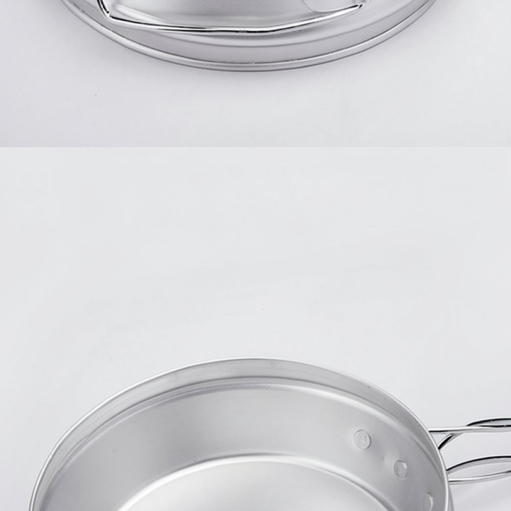 Camping Cooking Dining Set - 스타크 캠핑용 휴대용 냄비와 프라이팬 세트,