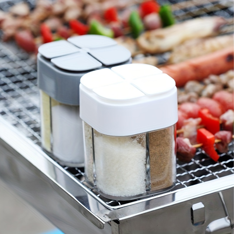 Camping Cooking Container - 4in1 캠핑 조미료 셰이커 뚜껑이있는 다목적