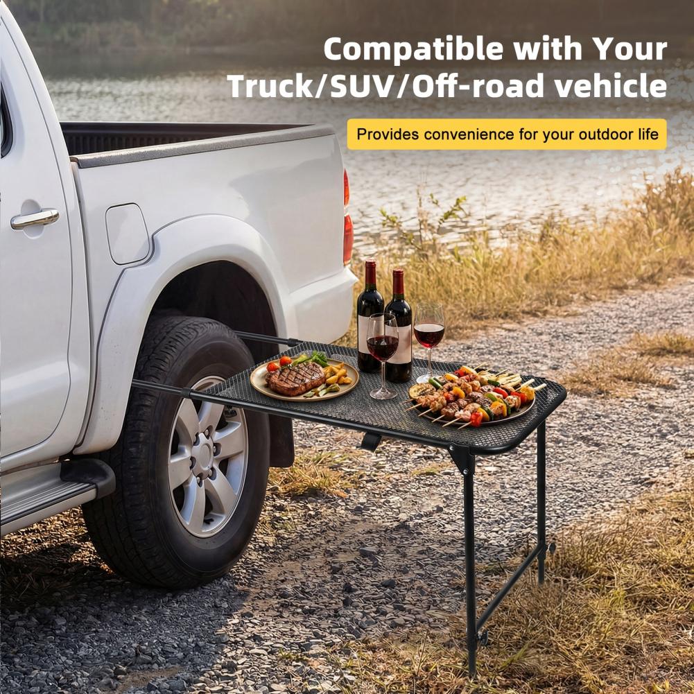Camping Cooking Table - 타이어 장착 캠핑 데스크, 테일게이트 파티,