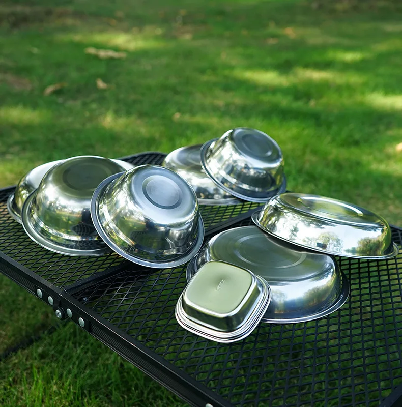 22개로 구성된 휴대용 캠핑 식기 세트, 야외 바비큐용 - Camping Cooking Dining Set 리뷰 및 가격