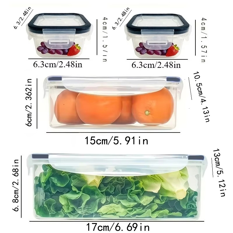 8Pcs 용기 4개 뚜껑 4개 세트 주방 밀폐용기 플라 - Camping Cooking Organizer 리뷰 및 가격