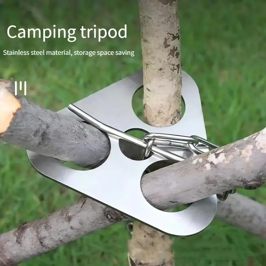 스테인레스 스틸 휴대용 캠핑 삼각대 걸이 조절 체인,  - Camping Hiking Cooking 리뷰 및 가격