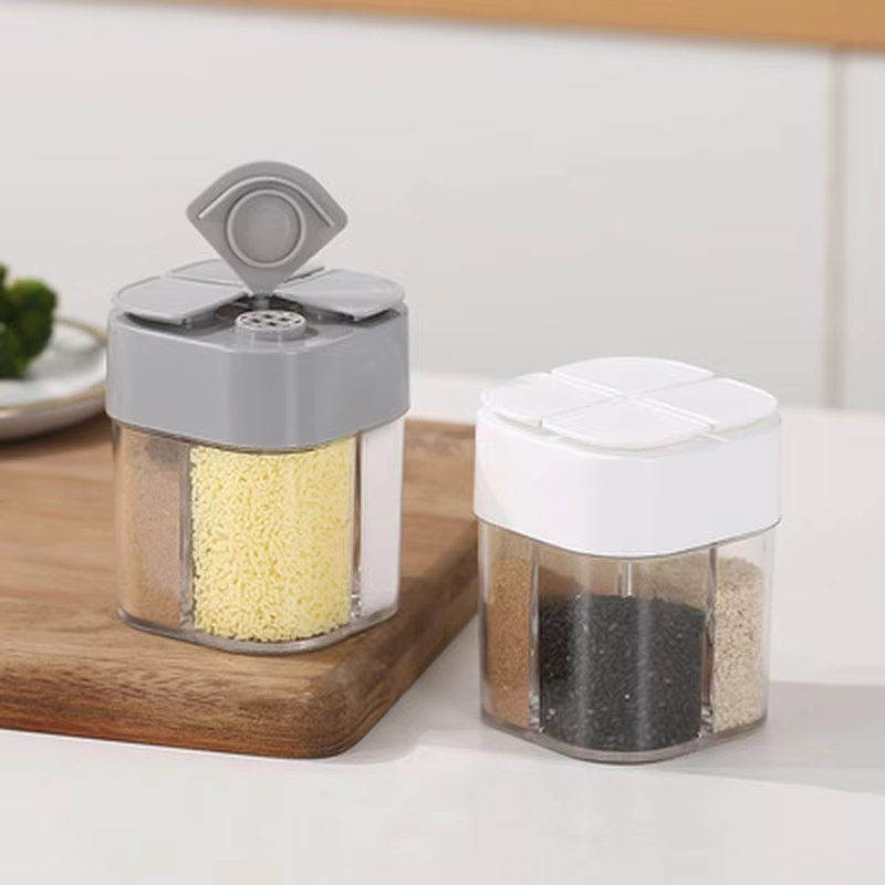 4 in 1 플라스틱 디스펜서 캠핑용 양념통(밀폐형 뚜 - Camping Cooking Container 리뷰 및 가격