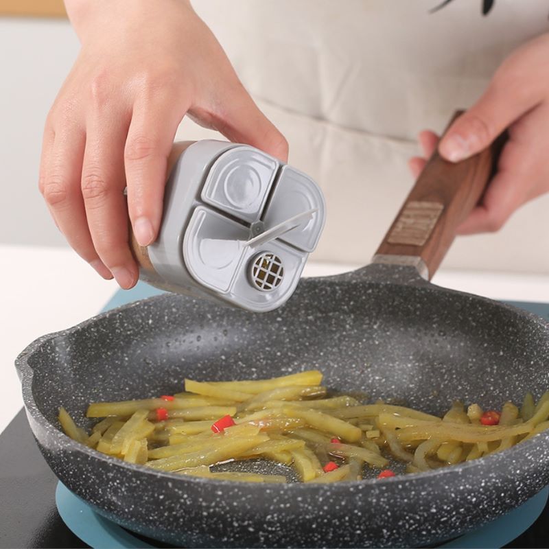 뚜껑이 있는 4-In-1 투명한 향신료 디스펜서 항아리 - Camping Cooking Container 리뷰 및 가격